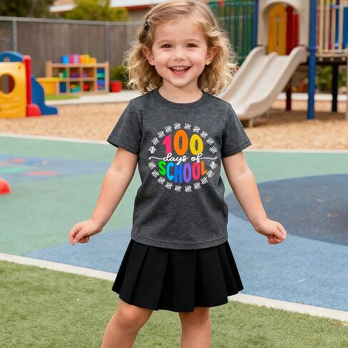 Toddler Boys Girls 100 Days of School Shirt Kids Funny Back to School Celebration Tees Outfit 2T in Kuwait