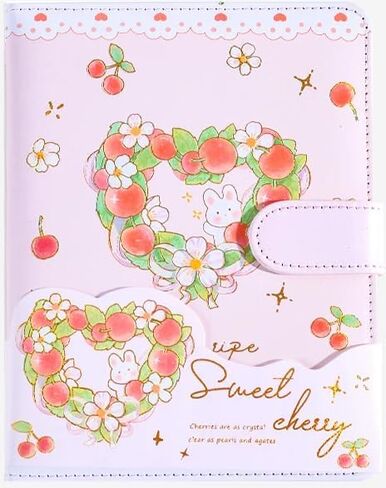 Kawaii Cherry Journal Notebook, Cute Cherry Journal with Colored Pages, A5, 4.8 x 6.6 inches (12.4 x 16.8 cm), Premium Quality Paper in Kuwait