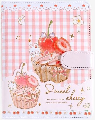Kawaii Cherry Journal Notebook, Cute Cherry Journal with Colored Pages, A5, 4.8 x 6.6 inches (12.4 x 16.8 cm), Premium Quality Paper in Saudi Arabia