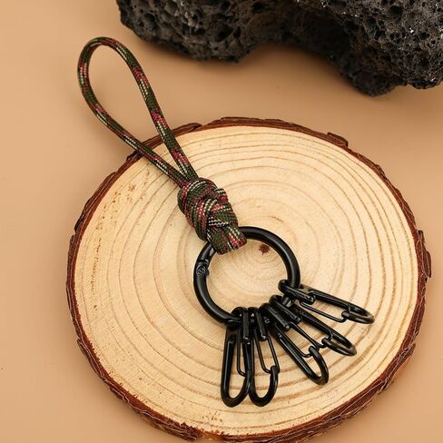 1 Piece O-ring Spring Keychain Gourd-shape Swivel Snap Zinc Alloy Key Holder for Handbag Lanyards DIY Crafts,14 * 3.2cm in Saudi Arabia