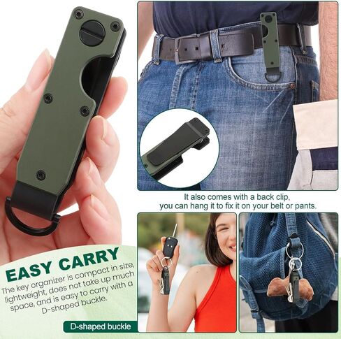 Key Organizer, Chain Holder Organizer, Minimalist Holder for keychain Secures 1-5 Keys in Saudi Arabia
