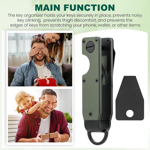Key Organizer, Chain Holder Organizer, Minimalist Holder for keychain Secures 1-5 Keys in Saudi Arabia