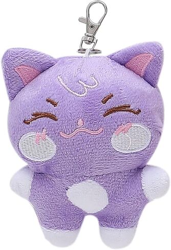 Cute Cartoon Animal Keychain Plush Doll Keyring Backpack Handbag Charm Pendant for Fans 10 CM in Saudi Arabia