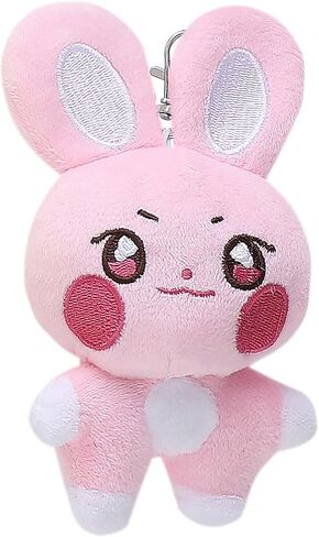 Cute Cartoon Animal Keychain Plush Doll Keyring Backpack Handbag Charm Pendant for Fans 10 CM in Saudi Arabia