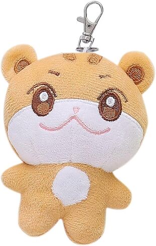 Cute Cartoon Animal Keychain Plush Doll Keyring Backpack Handbag Charm Pendant for Fans 10 CM in Saudi Arabia