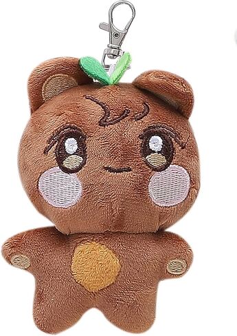 Cute Cartoon Animal Keychain Plush Doll Keyring Backpack Handbag Charm Pendant for Fans 10 CM in Saudi Arabia
