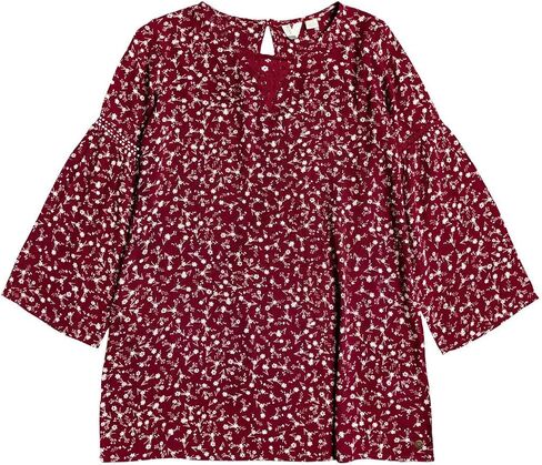 Roxy Girl's Always Forever Dress (Little Kids/Big Kids) Rhubarb Prairie 4 Little Kid in Saudi Arabia
