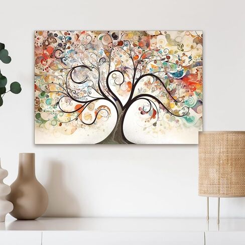 1pc Fantasy Love Tree Canvas Painting, Stunning Wall Art for Living Room & Bedroom Decor,30 * 45cm/12 * 18in Unframed in Saudi Arabia