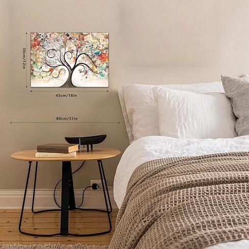 1pc Fantasy Love Tree Canvas Painting, Stunning Wall Art for Living Room & Bedroom Decor,30 * 45cm/12 * 18in Unframed in Saudi Arabia