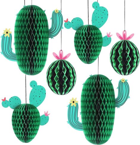 KatchOn, 9 Pcs Cactus Centerpieces for Tables - Cactus Decorations | Mexican Party Decorations | Cactus Party Decoration, Succulent Party Decorations | Taco Party Decorations, Fiesta Party Decorations in Saudi Arabia