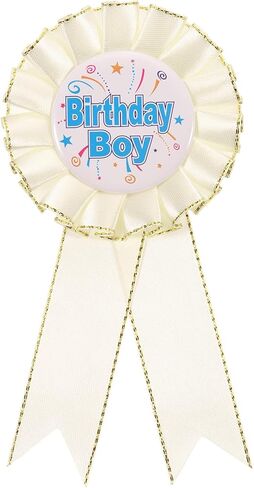PATIKIL Birthday Boy Button Pin, Tinplate Ribbon Badge Pin, Satin Fabric Award Ribbon for Birthday Party in Saudi Arabia