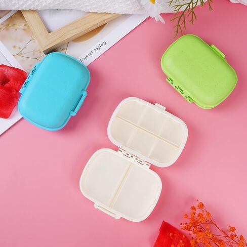 3 Pack Travel Pill Organizer, Pill Box for Purse Pocket in Saudi Arabia