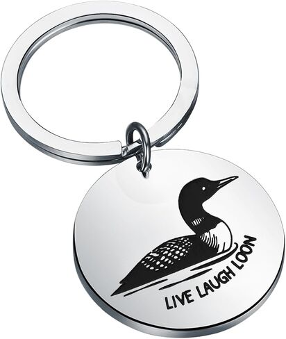 سلسلة مفاتيح CENW Loon Gift Live Laugh Loon Bird Watcher هدية لمحبي الطبيعة in Saudi Arabia