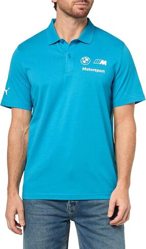 Puma Men's BMW M Motorsport Polo, Tropical Blue AH25, Medium in Saudi Arabia