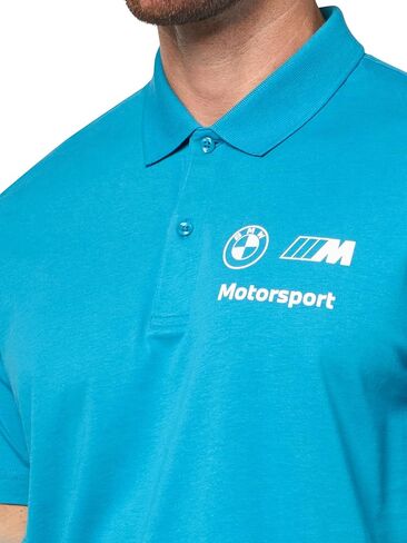 Puma Men's BMW M Motorsport Polo, Tropical Blue AH25, Medium in Saudi Arabia