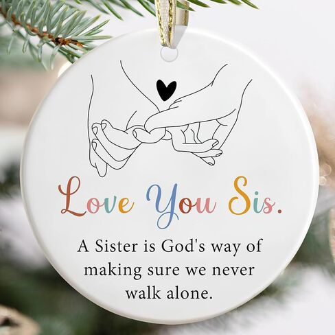 Friendship Christmas Ornaments - Best Friend & Soul Sister - Irreplaceable Gifts for Friends in Saudi Arabia
