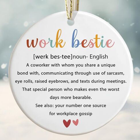 Friendship Christmas Ornaments - Best Friend & Soul Sister - Irreplaceable Gifts for Friends in Saudi Arabia