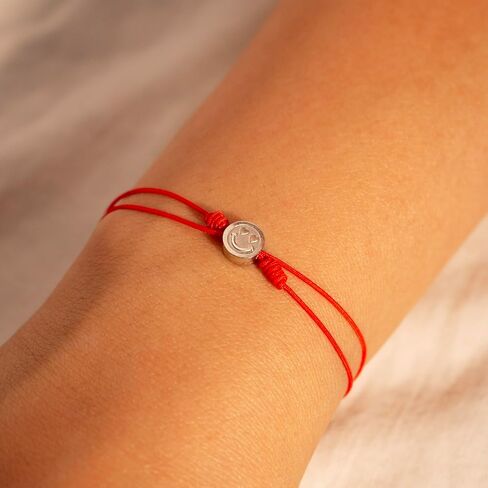 سوار سلسلة Smile Emoji مع سوار على شكل قلب رائع للوجه السعيد، أفضل هدية لها in Kuwait