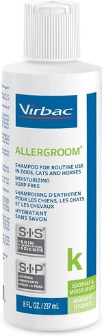 شامبو الحيوانات الأليفة Virbac Allergroom للكلاب والقطط والخيول (8 أونصة) - للبشرة العادية أو الجافة in Kuwait