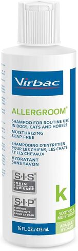 Virbac Allergroom Pet Shampoo For Dogs, Cats & Horses (8 oz) - For Normal or Dry Skin in Kuwait