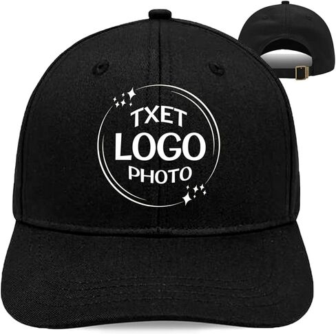 Custom Trucker Hat Bulk Customized Caps Design Your Own Logo Text Image Photo Personalized Baseball Cap As Gift for Men Wowen Black Baseball Cap in Saudi Arabia