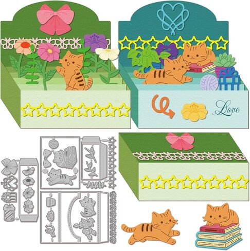 GLOBLELAND Baking Tools Cutting Dies for Card Making Cake Bread Metal Die Cuts Kitchen Oven Cutting Dies Template DIY Scrapbooking Embossing Paper Album Craft Decor in Saudi Arabia