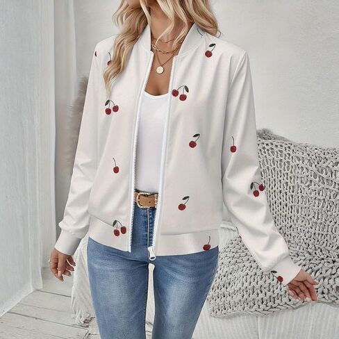 Women's Zip Jacket Christmas Coat Round Neck Front Pocket Sweater Lightweight Casual Street Style Autumn Winter Sweatshirt in Saudi Arabia