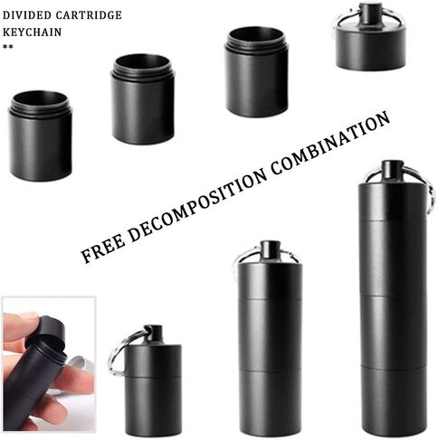 2 PCS Aluminum Travel Pill Box, Portable Pill Cases Waterproof Daily Tablet Container Holder 3 Compartment Metal Pocket for Men Women in Saudi Arabia