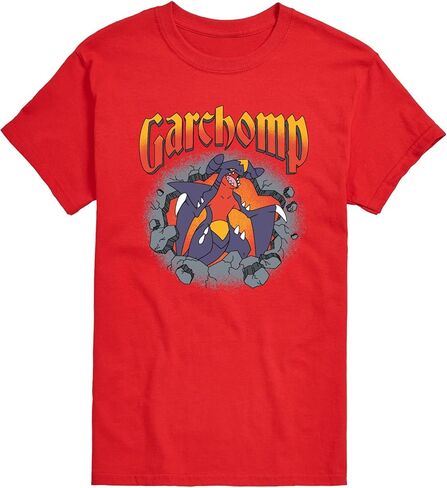 Pokémon - Garchomp Rocks - تي شيرت رجالي برسومات بأكمام قصيرة in Kuwait
