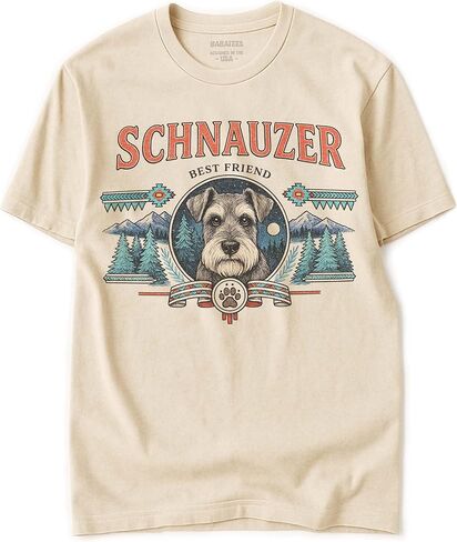 Dog Breed Tshirt for Men & Women - Wilderness Artwork - 100% Natural, Raw, Undyed, Heavyweight Cotton in Saudi Arabia