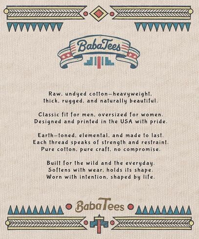 Dog Breed Tshirt for Men & Women - Wilderness Artwork - 100% Natural, Raw, Undyed, Heavyweight Cotton in Saudi Arabia