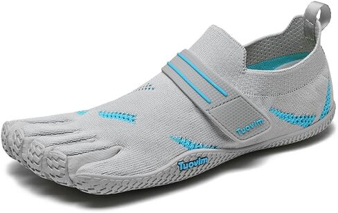 Barefoot Five Finger Sneakers for Women & Men, Flyknit Water Shoes for Trail Running, Hiking, Rock Climbing, Yoga, Fitness Training - Gym & Beach Footwear with Rubber Sole in Saudi Arabia