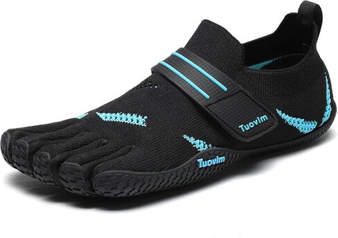Barefoot Five Finger Sneakers for Women & Men, Flyknit Water Shoes for Trail Running, Hiking, Rock Climbing, Yoga, Fitness Training - Gym & Beach Footwear with Rubber Sole in Saudi Arabia