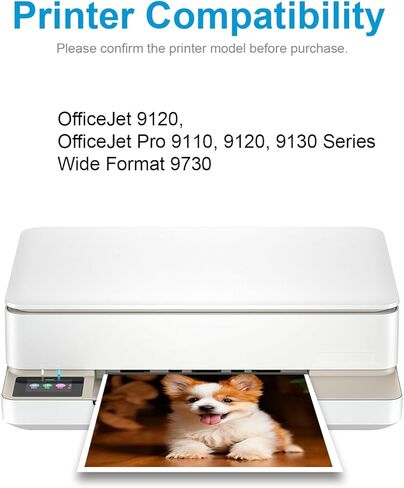 4 عبوات خرطوشة حبر بديلة 936 لطابعات OfficeJet 9120 OfficeJet Pro 9110 9120 9130 OfficeJet Pro ذات التنسيق الواسع 9730 (6C3Z5LN) in Kuwait