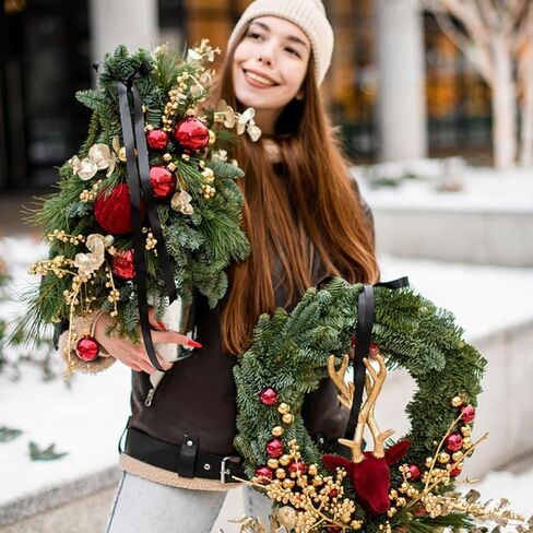 7 PCS Natural Grapevine Wreaths - 12 Inch Beautiful Vine Branch Wreath, Rattan Wreath, Grapevines Wreath Bulk, Ideal for DIY Crafts and Christmas Decorations, Ideal for Outdoor and Indoor Use in Saudi Arabia