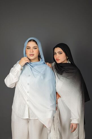 وشاح حجاب مودال قطن منقوش من ميلا للنساء - حجاب إسلامي، هدية ملفوفة متواضعة للمسلمين، المقاس: 200x75 سم in Kuwait