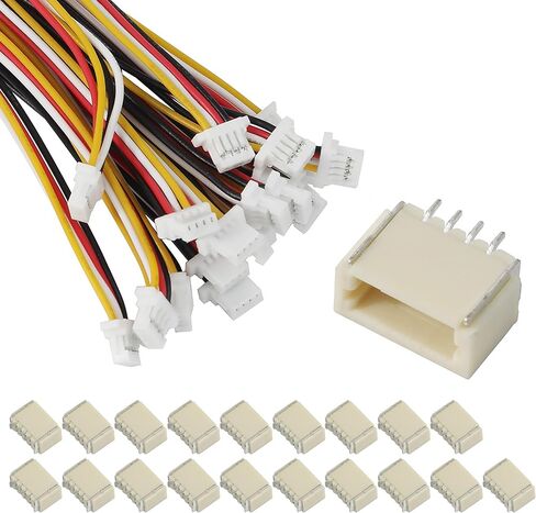 20 Sets SH1.0mm 4 Pin Connector Plug Male with 200mm Wire and Female Connector in Kuwait