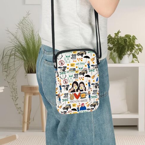 LEVLO Funny Luke's Crossbody Bag Luke's Fans Gift Peace Love Luke's Shoulder Bag Lorelai Luke's Merch in Saudi Arabia
