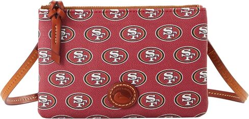 حقيبة يد Dooney & Bourke، NFL 49ERS بسحاب علوي | أحمر in Saudi Arabia