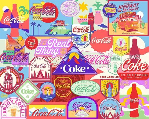 Springbok - Coca-Cola Cherry Coke 1000 Piece Jigsaw Puzzle for Adults - Challenging Collage Puzzle with Unique Precision Cut Pieces for a in Saudi Arabia