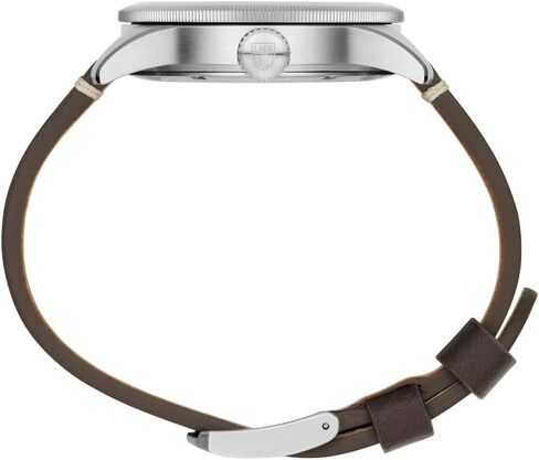 ساعة Luminox P-38 Lightning XA.9521 للرجال 42 ملم - ساعة طيار باللون البني/الأسود وظيفة التاريخ المنطقة الزمنية الثانية 100 متر زجاج الياقوت المقاوم للماء in Saudi Arabia