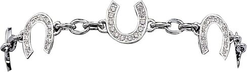 Montana Silversmiths Women's Horseshoe Chain Link Bracelet - BC620 One Size in Saudi Arabia