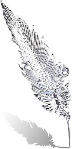 Plated Classic Rose Flower Feather Brooches and Pins for Women Men Fashion Feather Leaf Brooch Delicate Leaf Lapel Dress Accessories Boutonniere Corsage Hat Bag Suit Tie Wedding in Saudi Arabia