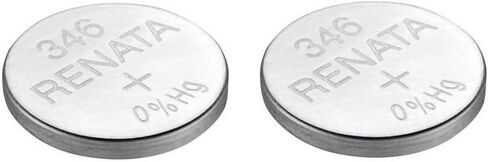 Renata 346 SR712SW Batteries - 1.55V Silver Oxide 346 Watch Battery (2 Count) in Saudi Arabia