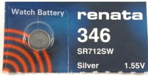 Renata 346 SR712SW Batteries - 1.55V Silver Oxide 346 Watch Battery (2 Count) in Saudi Arabia