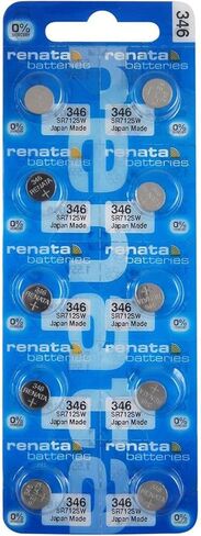 Renata 346 SR712SW Batteries - 1.55V Silver Oxide 346 Watch Battery (2 Count) in Saudi Arabia