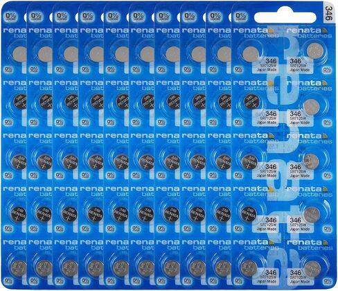 Renata 346 SR712SW Batteries - 1.55V Silver Oxide 346 Watch Battery (2 Count) in Saudi Arabia