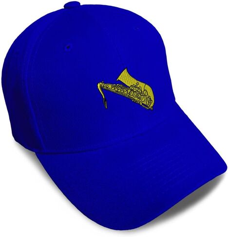 Speedy Pros Baseball Caps for Men & Women Embroidered Saxophone Music A Embroidery Ladies & Men Baseball Hats Acrylic in Saudi Arabia
