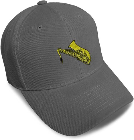 Speedy Pros Baseball Caps for Men & Women Embroidered Saxophone Music A Embroidery Ladies & Men Baseball Hats Acrylic in Saudi Arabia