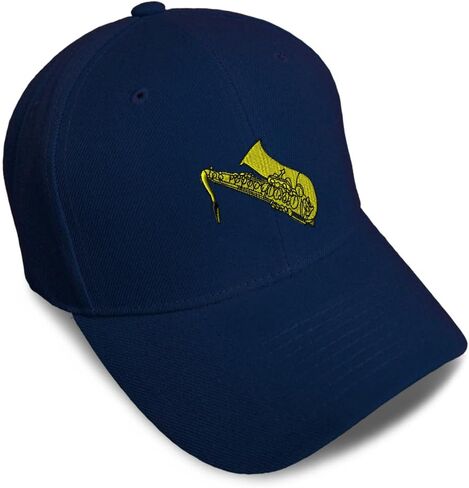 Speedy Pros Baseball Caps for Men & Women Embroidered Saxophone Music A Embroidery Ladies & Men Baseball Hats Acrylic in Saudi Arabia